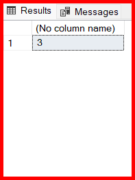 Picture showing the output of avg aggregate function in sql server